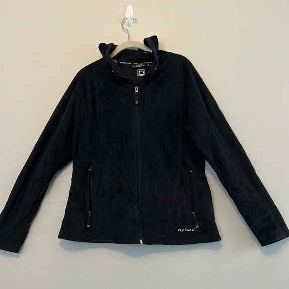 DENALI Vintage Black Fleece Lightweight Jacket Size XL - Picture 1 of 13